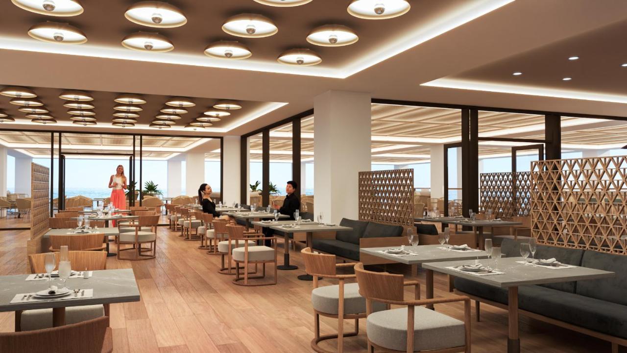 Ammoa Luxury Hotel & Spa Resort Nikiti  Exterior foto The restaurant