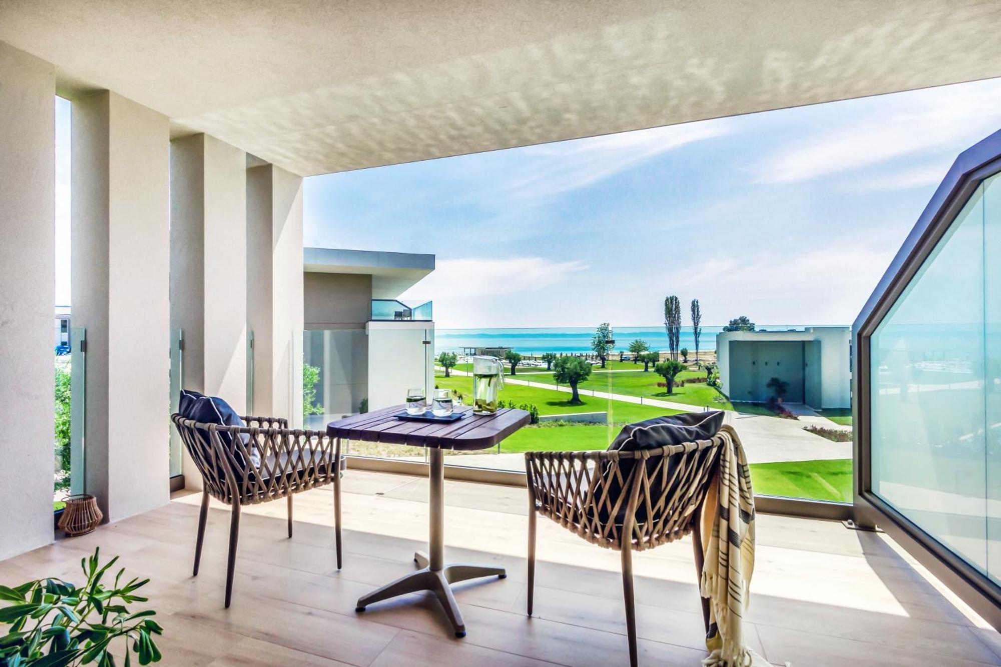 Ammoa Luxury Hotel & Spa Resort Nikiti  Exterior foto View from the hotel
